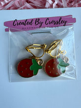 Load image into Gallery viewer, Strawberry Clip On Earrings
