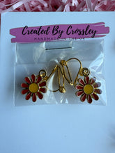 Load image into Gallery viewer, Flower Clip On Earrings
