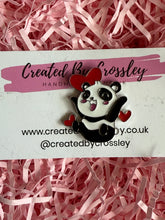 Load image into Gallery viewer, Panda pin badge

