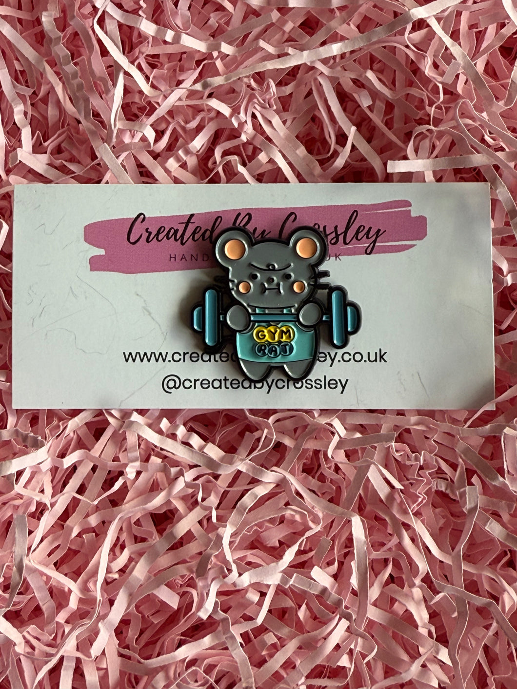 Gym Rat Pin Badge