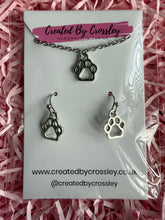 Load image into Gallery viewer, Paw Print Jewellery Set
