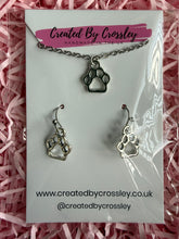 Load image into Gallery viewer, Paw Print Jewellery Set
