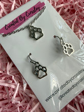 Load image into Gallery viewer, Paw Print Jewellery Set
