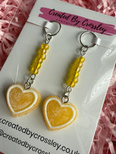 Load image into Gallery viewer, Yellow Heart Hearing Aid Charms
