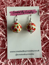 Load image into Gallery viewer, Strawberry Ball Charm Earrings
