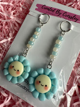 Load image into Gallery viewer, Blue Flower Hearing Aid Charms
