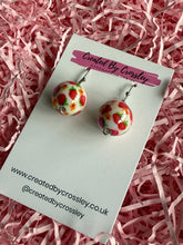 Load image into Gallery viewer, Strawberry Ball Charm Earrings

