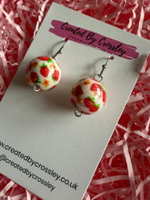 Load image into Gallery viewer, Strawberry Ball Charm Earrings
