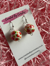 Load image into Gallery viewer, Strawberry Ball Charm Earrings
