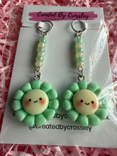Load image into Gallery viewer, Green Flower Hearing Aid Charms
