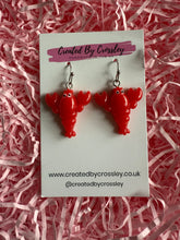 Load image into Gallery viewer, Lobster Charm Earrings
