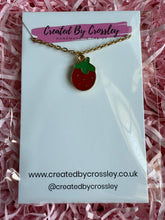 Load image into Gallery viewer, Strawberry Charm Necklace
