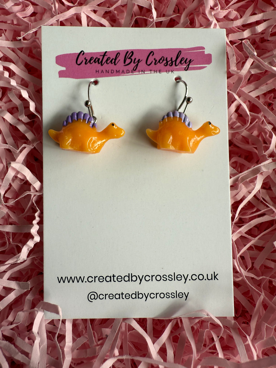 Mini Dino Charm Earrings