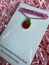 Load image into Gallery viewer, Strawberry Charm Necklace
