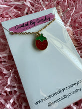 Load image into Gallery viewer, Strawberry Charm Necklace
