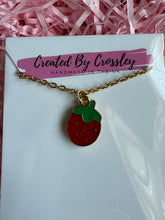 Load image into Gallery viewer, Strawberry Charm Necklace
