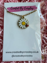 Load image into Gallery viewer, Ladybird Daisy Charm Necklace
