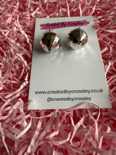 Load image into Gallery viewer, Silver Disco Ball Charm Earrings
