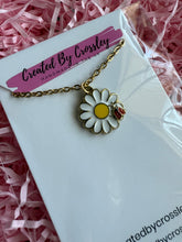 Load image into Gallery viewer, Ladybird Daisy Charm Necklace
