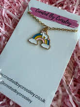 Load image into Gallery viewer, Unicorn Rainbow Charm Necklace
