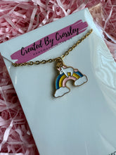 Load image into Gallery viewer, Unicorn Rainbow Charm Necklace
