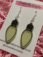 Load image into Gallery viewer, Yellow Lightbulb Resin Earrings
