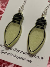 Load image into Gallery viewer, Yellow Lightbulb Resin Earrings
