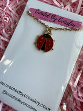 Load image into Gallery viewer, Ladybird Charm Necklace
