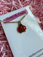 Load image into Gallery viewer, Ladybird Charm Necklace
