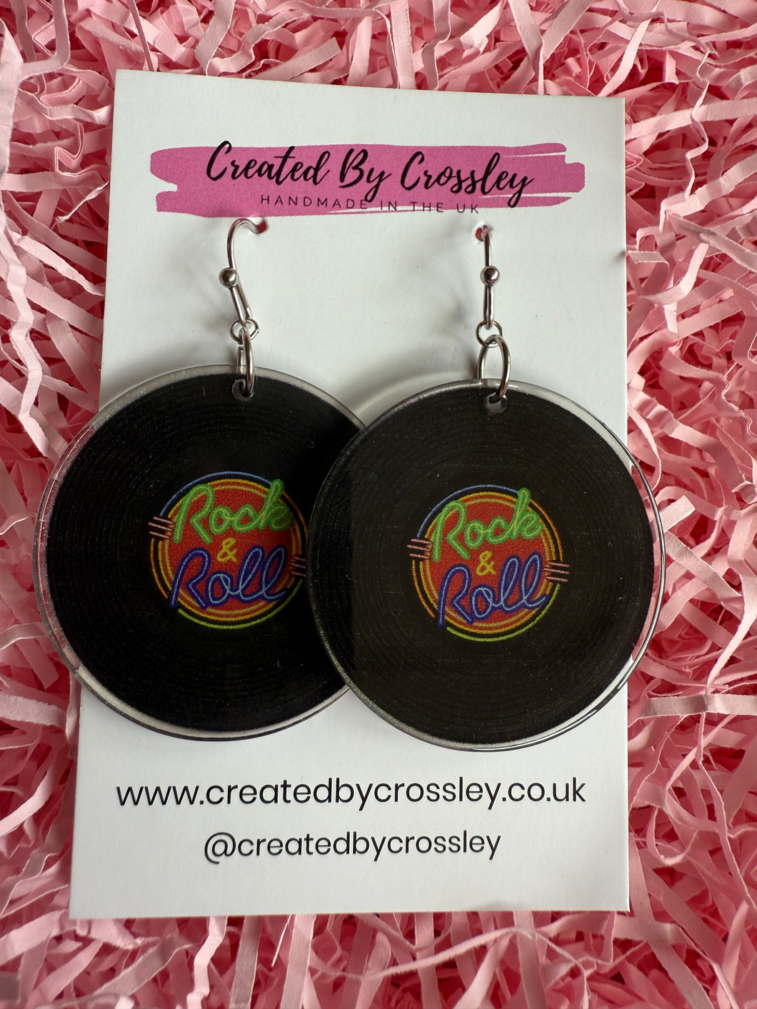 Record Charm Earrings