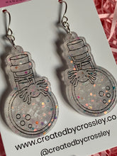 Load image into Gallery viewer, Spider Bottle Resin Earrings
