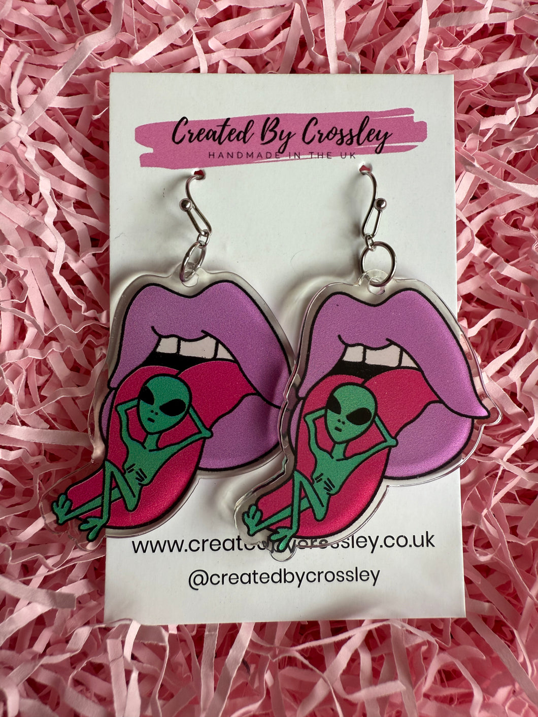 Alien Mouth Charm Earrings