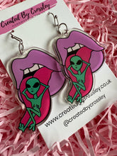 Load image into Gallery viewer, Alien Mouth Charm Earrings
