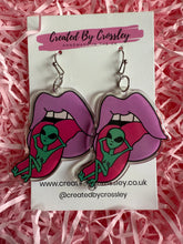 Load image into Gallery viewer, Alien Mouth Charm Earrings
