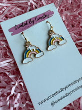 Load image into Gallery viewer, Unicorn Rainbow Charm Earrings
