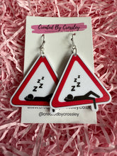 Load image into Gallery viewer, Sleepy Sign Charm Earrings
