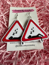Load image into Gallery viewer, Sleepy Sign Charm Earrings
