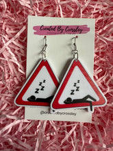 Load image into Gallery viewer, Sleepy Sign Charm Earrings
