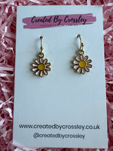 Load image into Gallery viewer, Pink Flower Charm Earrings

