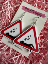 Load image into Gallery viewer, Sleepy Sign Charm Earrings

