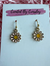 Load image into Gallery viewer, Pink Flower Charm Earrings

