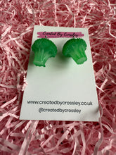 Load image into Gallery viewer, Broccoli Charm Earrings
