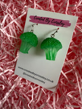 Load image into Gallery viewer, Broccoli Charm Earrings
