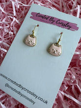 Load image into Gallery viewer, Pink Cat Charm Earrings
