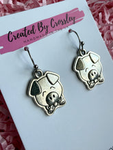 Load image into Gallery viewer, Bowtie Pig Charm Earrings
