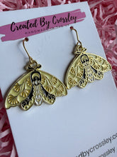 Load image into Gallery viewer, Moth Charm Earrings
