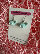 Load image into Gallery viewer, Mini Blue Dino Charm Earrings
