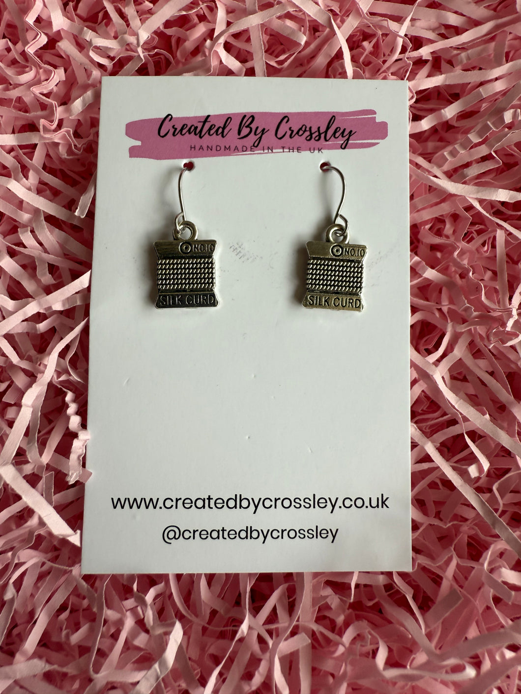 Thread Bobbin Charm Earrings