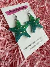 Load image into Gallery viewer, Large Starfish Charm Earrings
