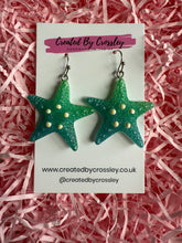 Load image into Gallery viewer, Large Starfish Charm Earrings
